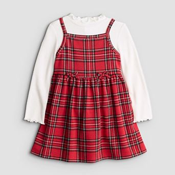 Baby & Toddler Jumping Beans® Ponte Plaid Jumper Set