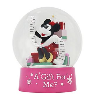 St. Nicholas Square® Disney's Minnie Mouse Gift List Snow Globe Table Decor