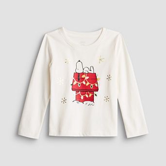 Baby & Toddler Girl Jumping Beans® Peanuts Snoopy Graphic Long Sleeve Tee