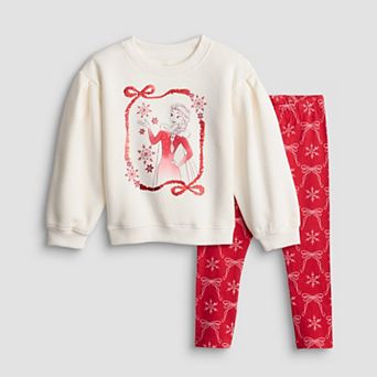 Toddler Girl Jumping Beans® Disney's Frozen 2 pc Crewneck Sweatshirt & Legging Set