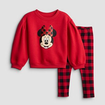 Baby & Toddler Girl Disney's Minnie Mouse Crewneck Sweatshirt & Legging 2 pc Set
