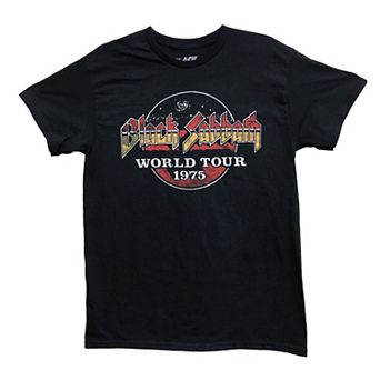 Men's Black Sabbath World Tour 1975 Graphic Tee