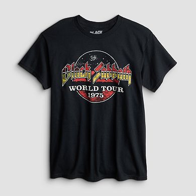 Men's Black Sabbath World Tour 1975 Graphic Tee