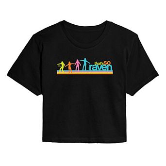 Juniors' Disney's That's So Raven Logo Cropped Cropped Tee