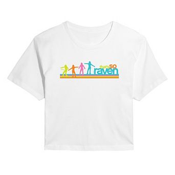 Juniors' Disney's That's So Raven Logo Cropped Cropped Tee
