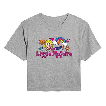 Juniors' Disney's Lizzie McGuire Logo Cropped Tee