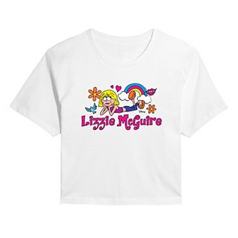 Juniors' Disney's Lizzie McGuire Logo Cropped Tee