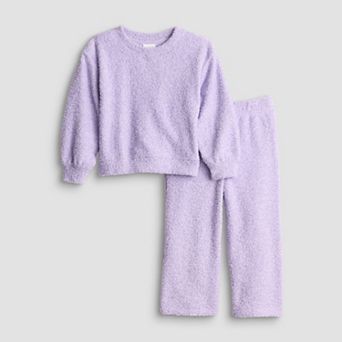 Girls 4-12 Jumping Beans® Cozy Pullover Top & Wide Leg Pants Set