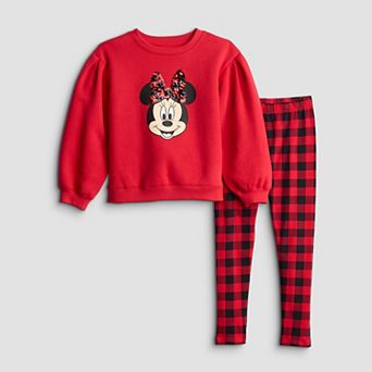 Girls 4-12 Jumping Beans® Disney's Minnie Mouse 2 pc Crewneck Sweatshirt & Legging Set