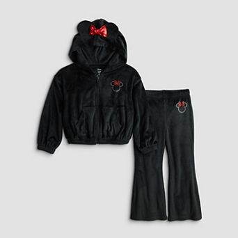 Girls 4-12 Jumping Beans® Disney's Minnie Mouse Full-Zip Hoodie & Flare Pants Set
