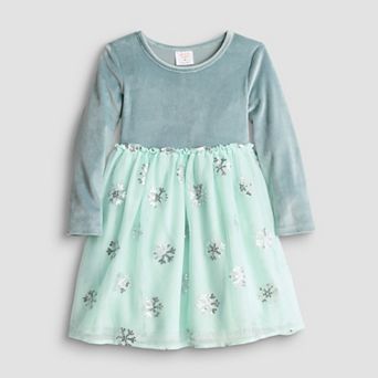 Girls 4-12 Jumping Beans® Velour Placed Sequin Tutu Dress