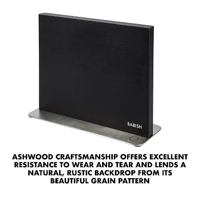 Babish High Carbon 1.4116 German Steel 5 Piece Forged Kitchen Knife Set with Magnetic Knife Holder