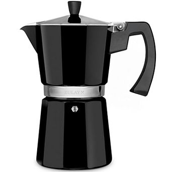Zulay Kitchen Moka Pot Espresso Stovetop Coffee Maker - Makes 12 Espresso Cups