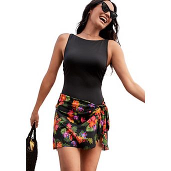 Swim 365 Women's Plus Size High-Neck Tank Swimdress