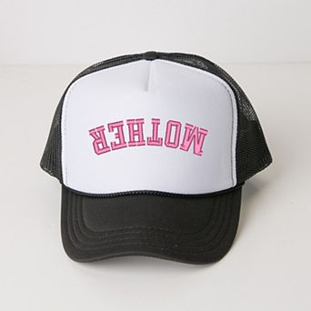 Embroidered Mother Upside Down Arch - Women's Graphic Foam Trucker Hat
