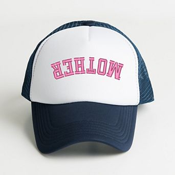 Embroidered Mother Upside Down Arch - Women's Graphic Foam Trucker Hat