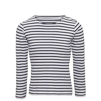 Asquith & Fox Womens/Ladies Mariniere Coastal Long Sleeve T-Shirt