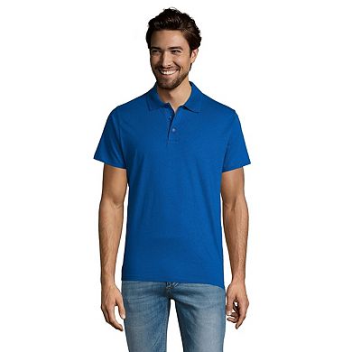 SOLS Mens Prescott Jersey Short Sleeve Polo Shirt