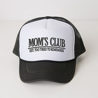 Embroidered Tired Mom's Club - Women's Graphic Foam Trucker Hat