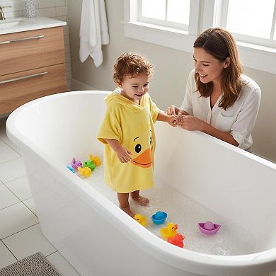 Extra Long Non-Slip Bath Mat with Suction Cups Drain Holes Machine Washable