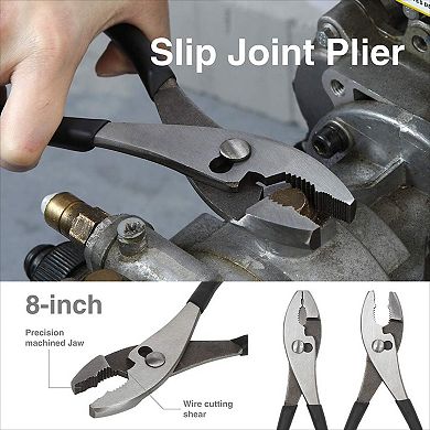 4-Piece Pliers Set, Needle Nose Diagonal Wire Cutters for Home Maintenance
