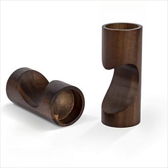 Wood Heart Tea Light Candle Holder Set, Decorative for Table Centerpiece