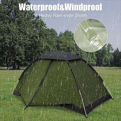 Waterproof Backpacking Tent 1 Person, Lightweight Easy Setup Dome for Outdoor