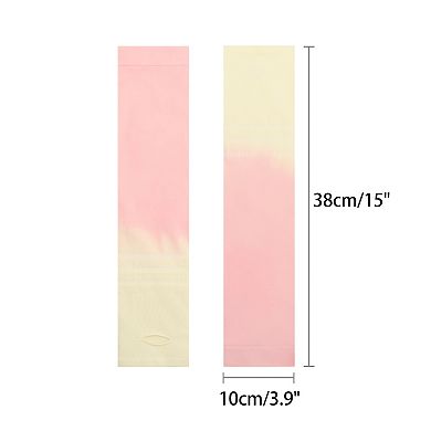 Women's Gradient Color Arm Sleeves Fingerless Arms Cover for Running