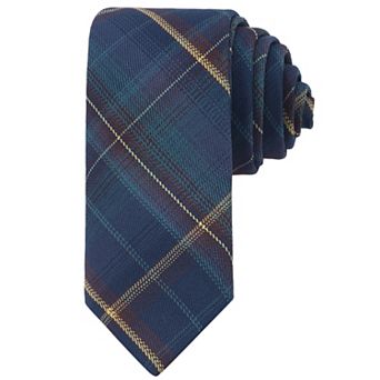Men's Plaid Woven Self-tied Necktie Striped Skinny 2.8" for College Graduation