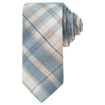 Men's Plaid Woven Self-tied Necktie Striped Skinny 2.8" for College Graduation