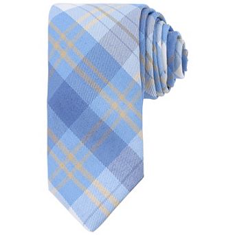 Men's Plaid Woven Self-tied Necktie Striped Skinny 2.8" for College Graduation