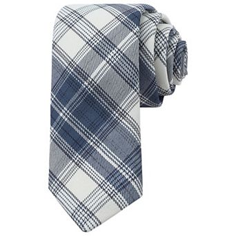 Men's Plaid Woven Self-tied Necktie Striped Skinny 2.8" for College Graduation