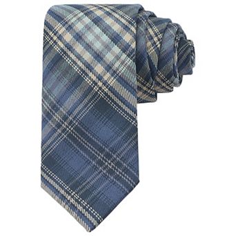 Men's Plaid Woven Self-tied Necktie Striped Skinny 2.8" for College Graduation
