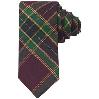Men's Plaid Woven Self-tied Necktie Striped Skinny 2.8" for College Graduation