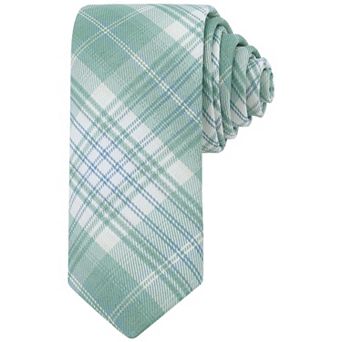 Men's Plaid Woven Self-tied Necktie Striped Skinny 2.8" for College Graduation