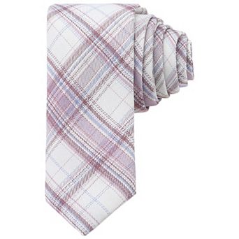 Men's Plaid Woven Self-tied Necktie Striped Skinny 2.8" for College Graduation