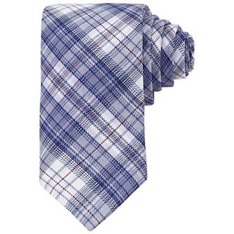 Men's Plaid Woven Self-tied Necktie Striped Skinny 2.8" for College Graduation