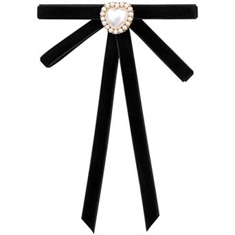 Women's Heart Beads Bow Tie Suitable Pre-tied Corsage Accessories