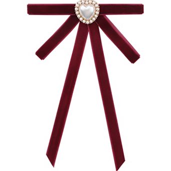 Women's Heart Beads Bow Tie Suitable Pre-tied Corsage Accessories