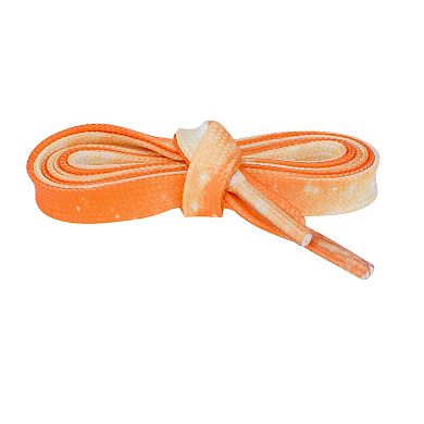 Women's Sneakers Orange Flat Shoelaces Gradient Athletic Shoelaces 1 Pair 55.1"