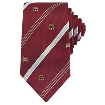 Men's Stripe Print Self-Tied Necktie Crown Flowers and Anchor for Graduation College
