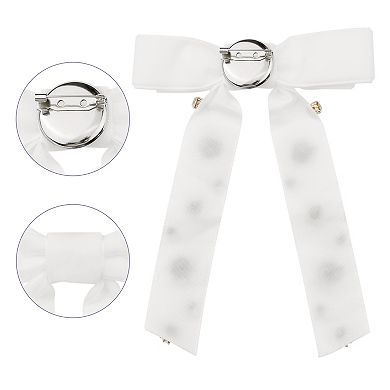Women's Vintage Bow Tie Brooch Tie Rhinestone for Wedding Party