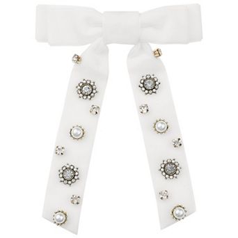 Women's Vintage Bow Tie Brooch Tie Rhinestone for Wedding Party