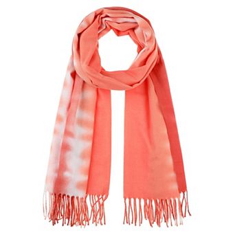 Women's Contrast Color Scarves Fringe Soft Winter Warm Scarf Wraps Shawl