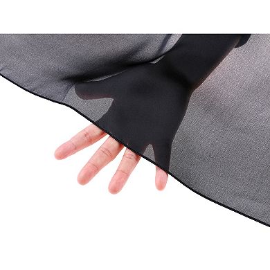 Women's Gradient Color Satin Scarves Soft Neckerchief Scarf Wraps Shawl