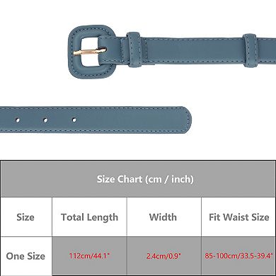 Women's 0.9" Width Pure Belts Causal Waistband Belt for Jeans Pants Dresses