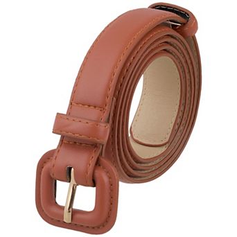 Women's 0.9" Width Pure Belts Causal Waistband Belt for Jeans Pants Dresses