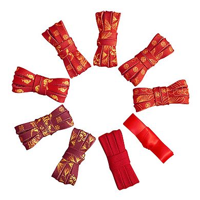 Women's 1 Pair Flat Thin Shoelaces Red Sneakers Shoelaces Wedding Celebration 55.1"