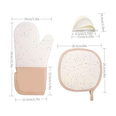 Silicone oven gloves heat-resistant