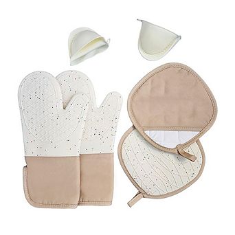 Silicone oven gloves heat-resistant